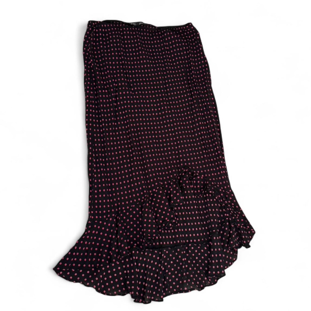 Vintage Betsey Johnson Polka Dot Midi Skirt
